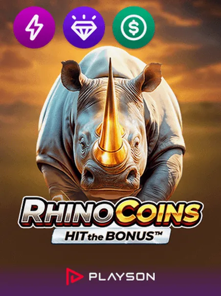 Rhino Coins Hit the Bonus slot by Playson — Reelsio