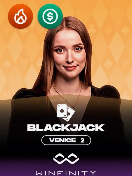 Venice Blackjack 2 live table by Winfinity — Reelsio